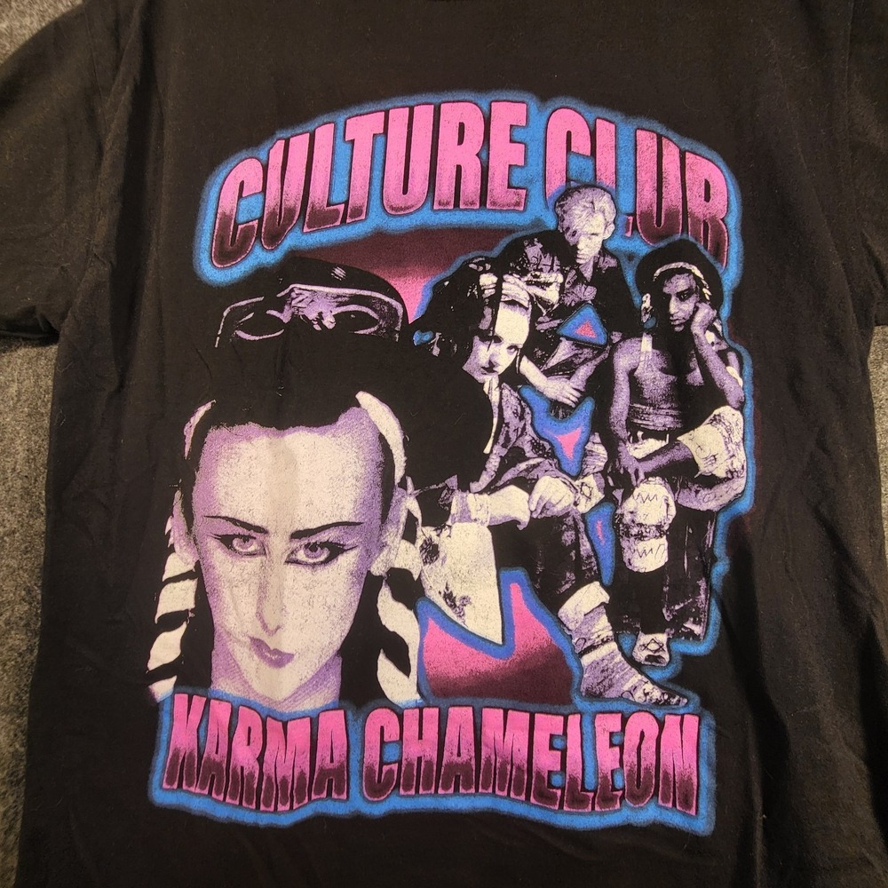 Culture Club Karma Chameleon Graphic T-shirt Retro Repro Band Shirt Men's XL